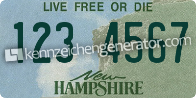Kennzeichen New Hampshire USA